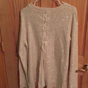 Decorative bag sweater